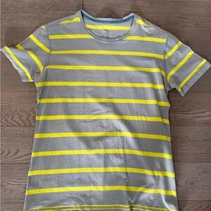 Lululemon Striped Gray and Yellow Men’s Shirt